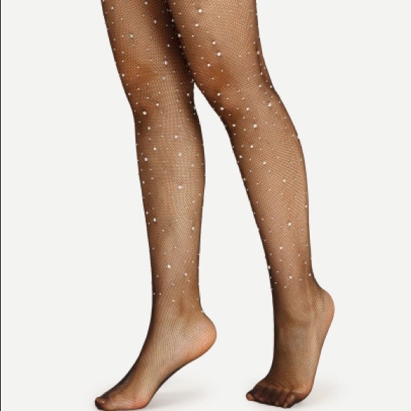 HP🎊09/06🎊Rhinestone Embellished Tights- Stocking - Picture 3 of 4